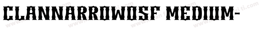 ClanNarrowOSF Medium字体转换